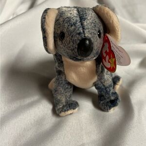 Ty Blue and‎ Cream Stuffed Koala rare. Tag Error!!